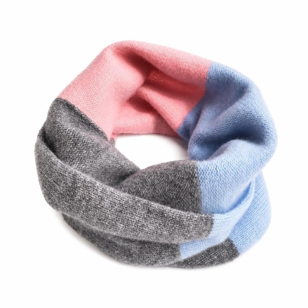 Infinity Scarf Knit - Soft Splicing Color Infinity Scarf Knitted