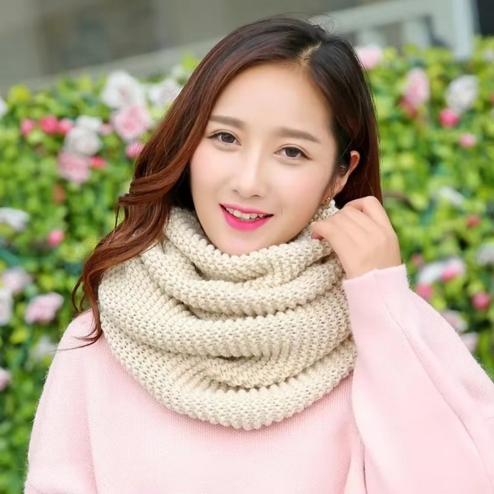 Warm Solid Color Infinity Loop - Infinity Scarf Knit review and price