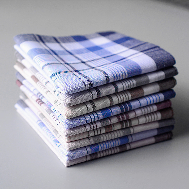 100% Cotton Handkerchief Plaid - Handkerchief Cotton Men review and price