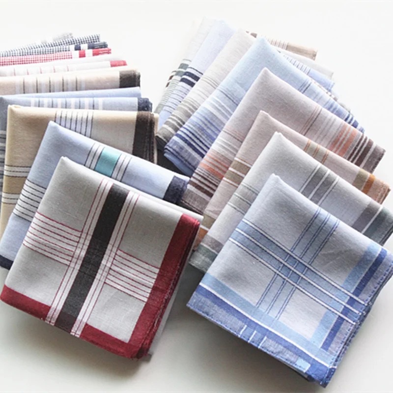 100% Cotton Handkerchief Plaid - Handkerchief Cotton Men review and price