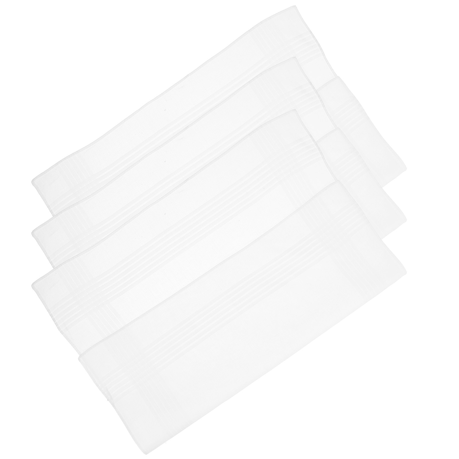 3Pcs Pure White Handkerchief S - Handkerchief Cotton Men review and price