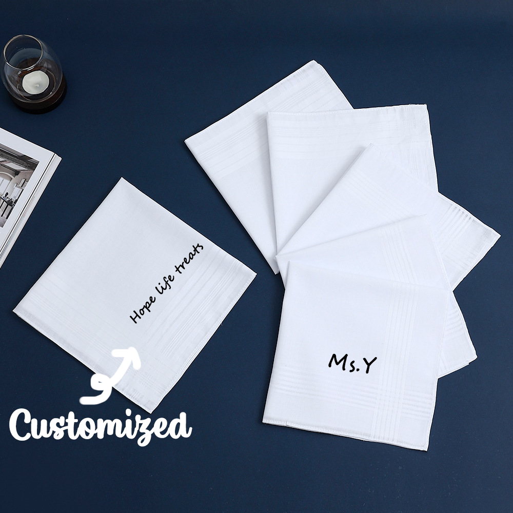 Personalized Custom Text Cotto - Handkerchief Cotton Men review and price