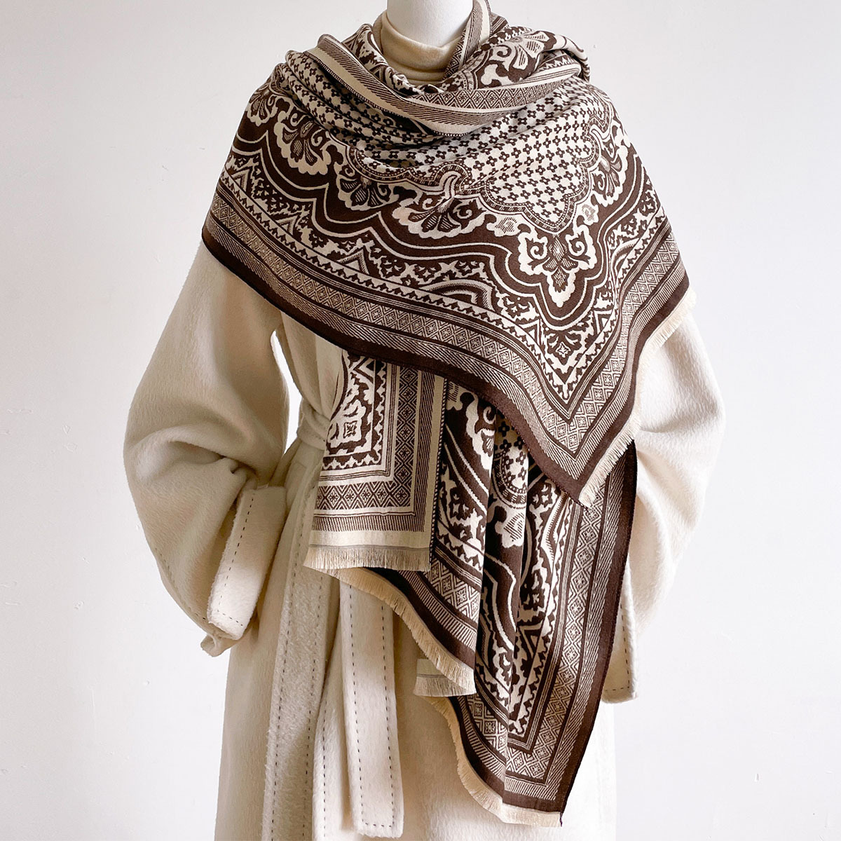 Imitation Cashmere Scarf For W - Pashmina Wrap Large review and price