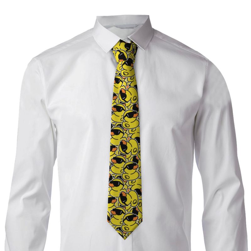 Cute Rubber Ducks Necktie Men  - Skinny Tie Men review and price