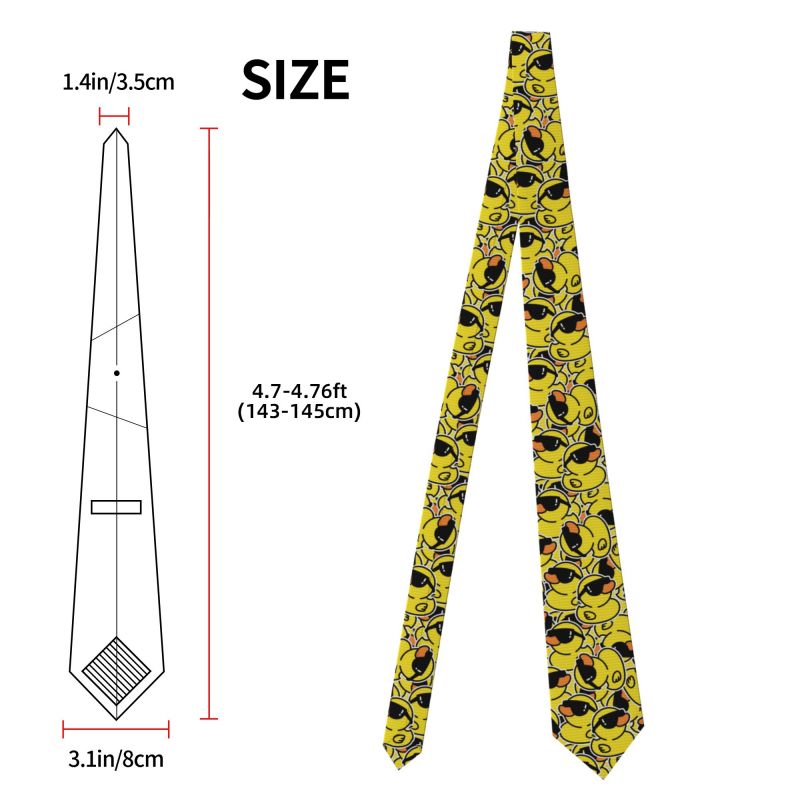 Cute Rubber Ducks Necktie Men  - Skinny Tie Men review and price