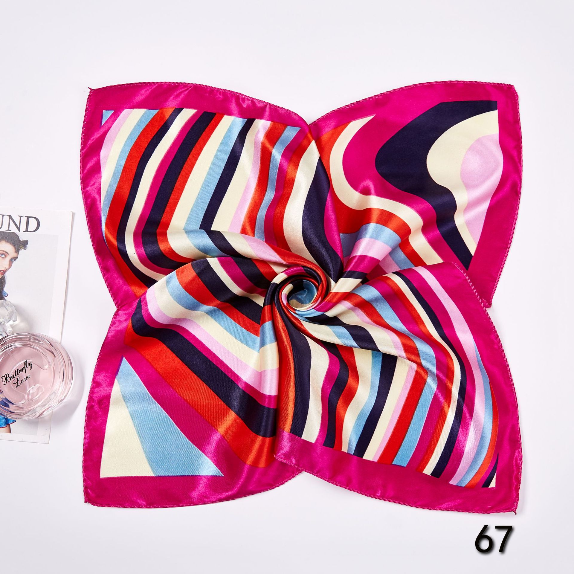 50*50cm Square Silk Scarves Sc - Scarf Silk Square review and price