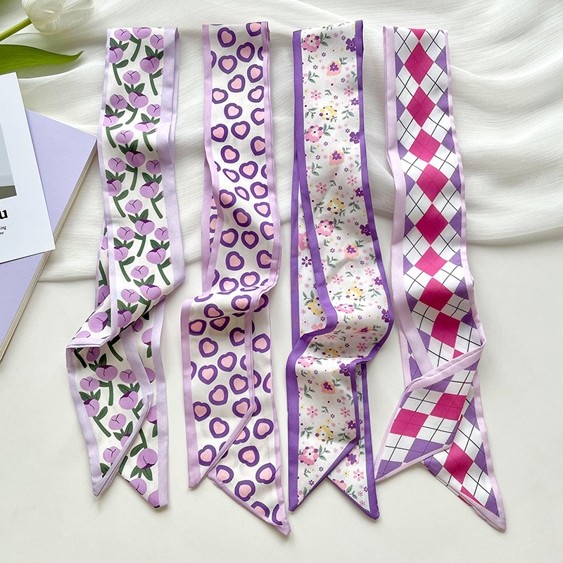 New Luxury Narrow Short Woman' - Silk Neck Scarf review and price