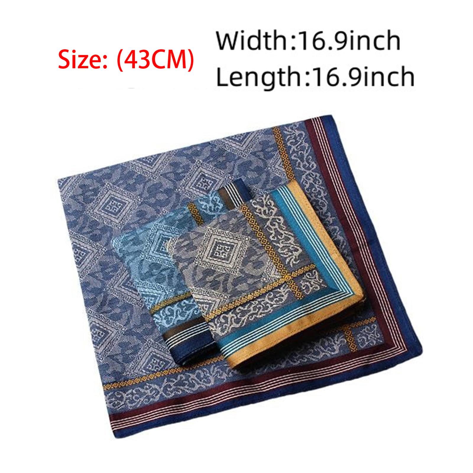 3Pcs Pocket Square Hankies Cot - Handkerchief Cotton Men review and price