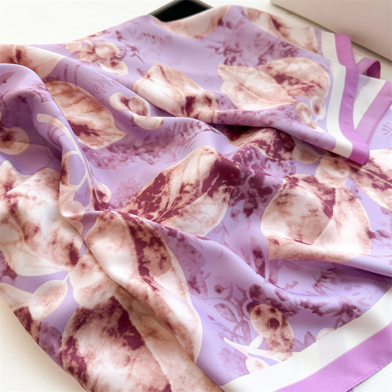 Retro 90cm Printed Large Squar - Scarf Silk Square review and price